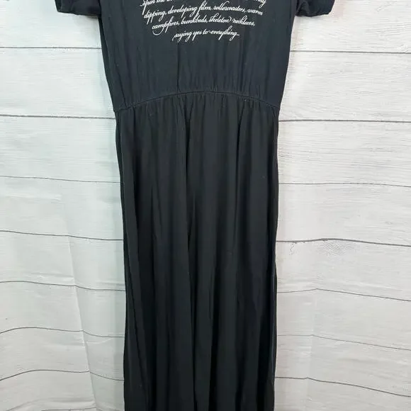 Wildfox Womens size Small This is Love Piper Maxi Dress Black - Picture 4 of 10
